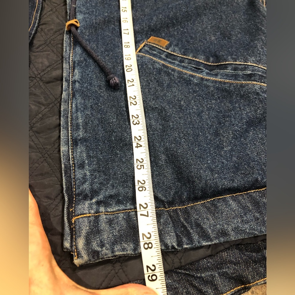 Wrangler Riggs Workwear Denim Hooded Jacket XL - Picture 3 of 9